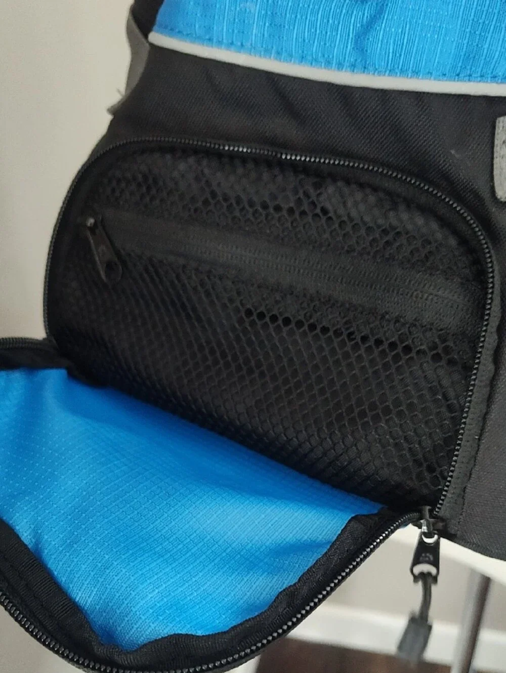 Outward Hound Blue and Black Hands-Free Front/ Back Pet Carrier With Padded Seat